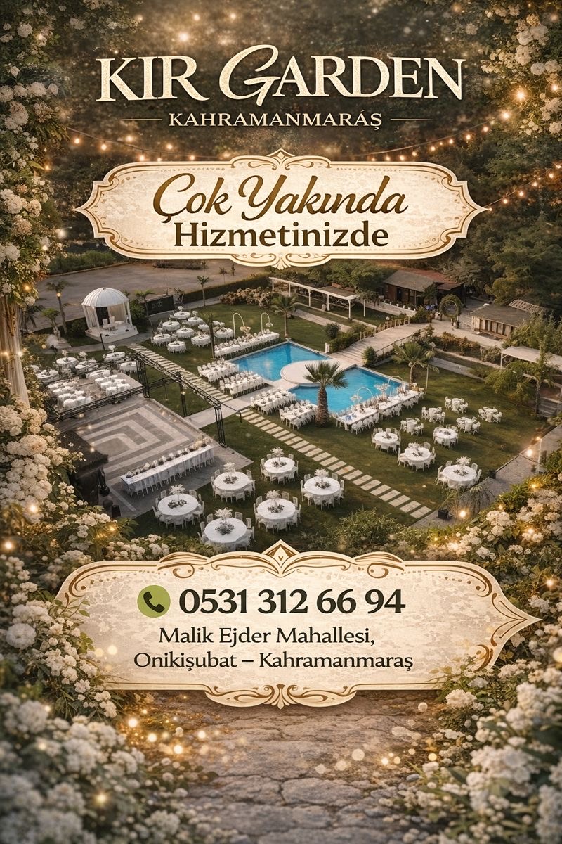 Kır Garden Dügün Salonları — Onikişubat, Kahramanmaraş kır düğünü mekanı görsel 3